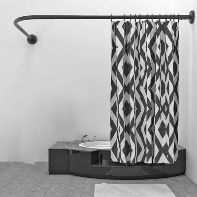 Image de Barre de douche - réglable - acier inoxydable - 1 pièce