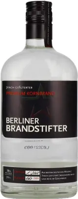 Produktbild von Berliner Brandstifter Premium Kornbrand 38 %  0,70 Liter