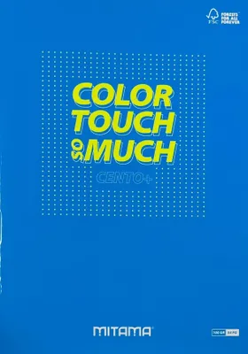 Obrázok produktu pre Poznámkový blok "Color Touch", A4+, linajkovaný, 52+2 listy, svetlomodrý, MITAMA 62172-90125
