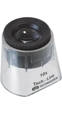 Produktbild von Schweizer Standlupe Tech-Line Vergrößerung 10x Focus Vario Linsen-Durchmesser 22,8mm - 9510