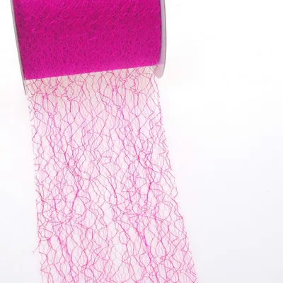 Produktbild von Spiderweb Dekoband - 8cm pink - Rolle 25m - 67 019-R 80