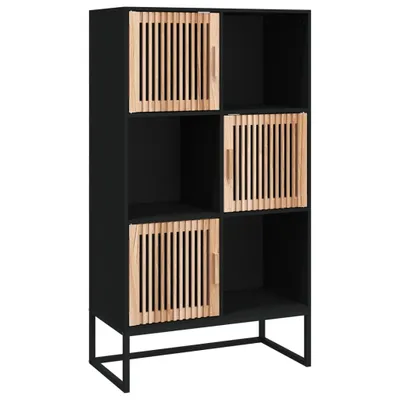 Obrázek produktu pro vidaXL Highboard Black 70x35x125 cm výrobek z odvozeného dřeva