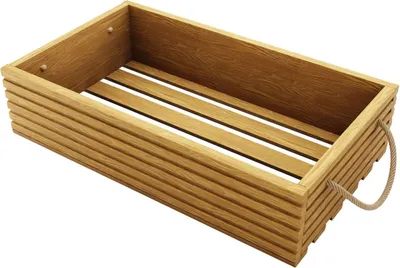 Obrázek produktu pro BOGATECO Přírodní dřevěná bedna | 60 cm x 35 cm x 14,5 cm | Dřevěná bedna | Dekorativní dřevěné bedny | Bedna na ovoce | Bedna na zeleninu | Dřevěná bedna pro skladování | Bedna | Světle hnědá