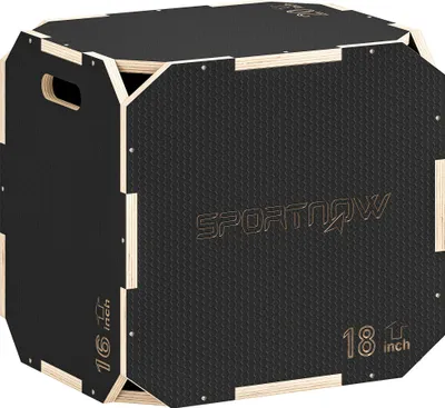 Produktbild von SPORTNOW 3 in 1 Plyo Box, Sprungbox, eckenfreie Plyometric Plattform mit Griff