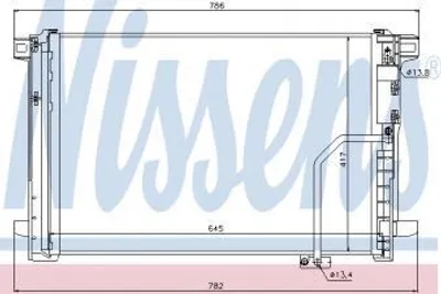 Produktbild von NISSENS Kondensator, Klimaanlage 940035