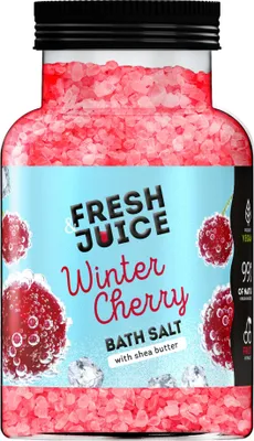 Obrázok produktu pre zimné kúpeľové soli s vôňou čerešní 700 g – Fresh Juice
