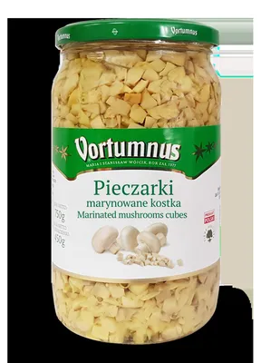 Produktbild von Vortumnus Marinierte Champignons, gewürfelt, 750 g