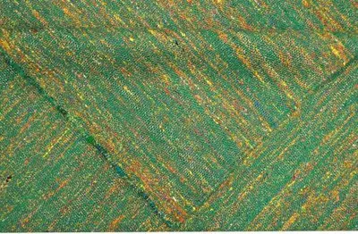 Productafbeelding van Kelim sari, zijde, groen (60x90 cm)
