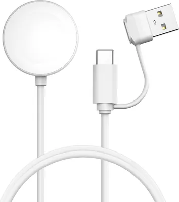 Produktbild von imoshion Ladekabel für die Watch USB-C und USB-A – 1 Meter – Weiß