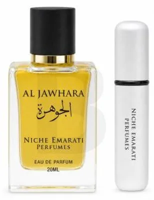 Produktbild von Niche Emarati Al Jawhara Eau de Parfum, Unisex, + Atomizer (20 ml)