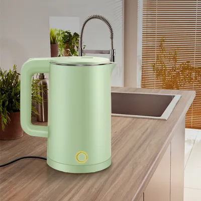 Produktbild von Wasserkocher, 2,3L, 1500W, unabhängige elektrische Basis, Kettle, Schnellkochfunktion, Edelstahl, Grün