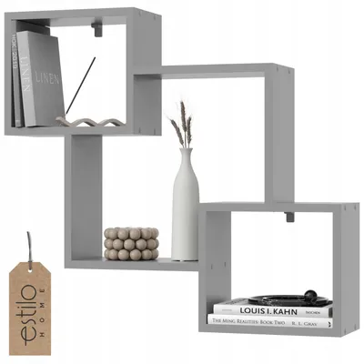 Immagine prodotto di Scaffale da parete 80 cm – Scaffale sospeso in MDF – Libreria per soggiorno, camera da letto, cucina