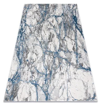 Productafbeelding van Tapijt NOBLE modern  9962 68 marmeren, steen, structureel,  twee poolhoogte ,  / blauw crème 80x150 cm