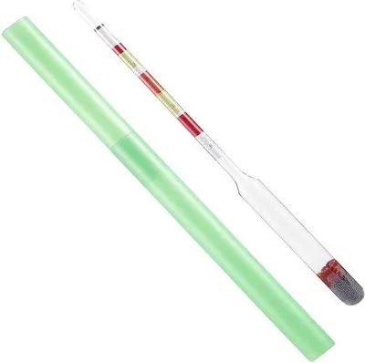 Immagine prodotto di Alcolmetro/Brixmetro/Densimetro 3 in 1 in vetro 255x15 mm
