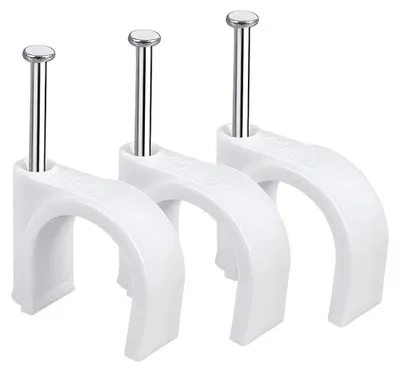 Produktbild von Inovra Kabelklemmen 20 mm - Kabelhalter - Kabelbefestigung - Kabelorganisator - Kabelclips - 100 Stück, langlebig