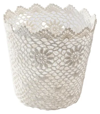 Produktbild von Weißer Papierkorb, Ø25H25 cm (Set mit 3 Stück)