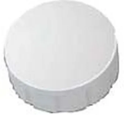 Imagen del producto de Imán de neodimio sólido, 15 mm, 0,15 kg, fuerza de adhesión: 10 unidades, color blanco. Paquete con 24 unidades