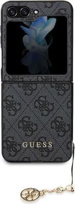 Produktbild von GUESS Case 4G Charm Grey, for Samsung Galaxy Z Flip 5, GUHCZF5GF4GGR