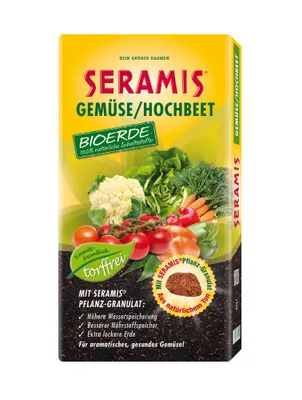 Produktbild von Seramis Gemüse/Hochbeet Bioerde ohne Torf 40l
