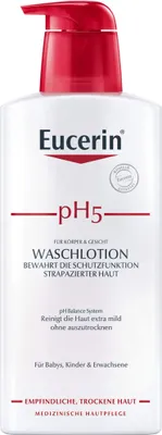 Obrázok produktu pre Eucerin Ph5 umývacie mlieko pre citlivú pokožku s pumpičkou 400 ml
