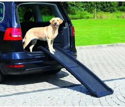 Produktbild von Hunderampe TRIXIE Petwalk, Kunststoff Schwarz, 40x156 cm, Anti-Rutsch, Seitliche Sicherheitsrails