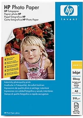 Produktbild von HP Glossy Photo Paper 210 g/m²-A4/210 x 297 mm/25 sht