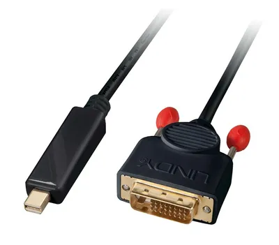 Produktbild von Lindy 3m Mini DisplayPort - DVI-D m/m, 3 m, Mini DisplayPort, DVI-D, Männlich, Männlich, 1920 x 1200 Pixel