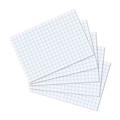 Produktbild von Herlitz 10621456, Weiß, Kariertes Papier, 170 g/m², 100 Stück(e)