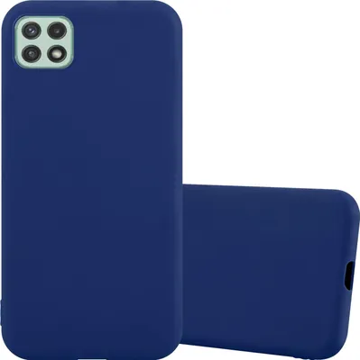 Produktbild von Cadorabo Hülle für Samsung Galaxy A22 5G Schutzhülle in Blau Handyhülle TPU Silikon Etui Case Cover
