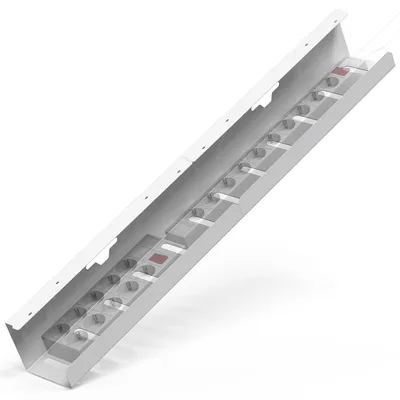 Immagine prodotto di iVengo® XL, canalina per cavi da scrivania, bianco – bianco opaco