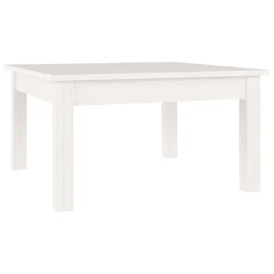 Obrázok produktu pre vidaXL Konferenčný stolík biely 55x55x30 cm Masívne borovicové drevo