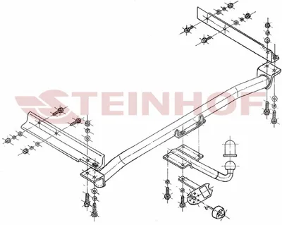 Produktbild von Z547053 Anhängerkupplung passend für MERCEDES W 124 01/1985-05/1995 starr