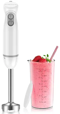 Stabmixer 1000 W, 2 Stufen, Edelstahl, BPA-frei, 700 ml Messbecher