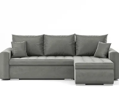 Zdjęcie produktu dla Narożnik Luis L - narożnik, sofa, kanapa, z funkcją spania, pojemnik na pościel, poduszki i pikowania, meble tapicerowane, łóżko, PRAWA Riviera 91