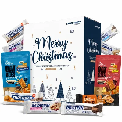 Produktbild von Energybody Fitness Riegel Adventskalender 2026 – 26x Protein & Oat Bars