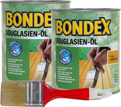 Produktbild von Bondex Douglasienöl 1,5 l  inkl Pinsel
