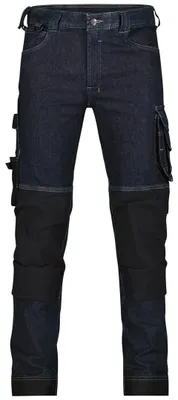 Produktbild von Dassy Arbeitsjeans mit Kniepolstertaschen Kyoto 201084 Gr. 44-STANDARD dunkel-jeansblau/schwarz