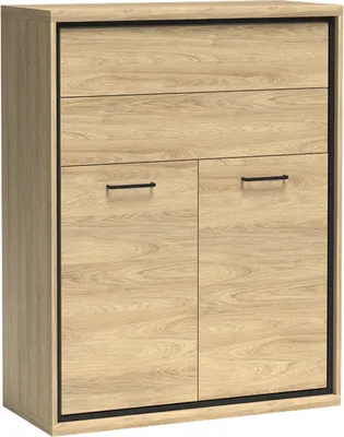 Image de MINIO go for it, commode haute 92 cm COMO 6 Hikora couleur naturelle