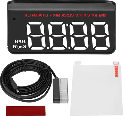 Produktbild von HUD-Display Universal-OBDII-Übergeschwindigkeitsalarm Windschutzscheibenprojektor Head-Up-Meter Wassertemperaturanzeige für Auto