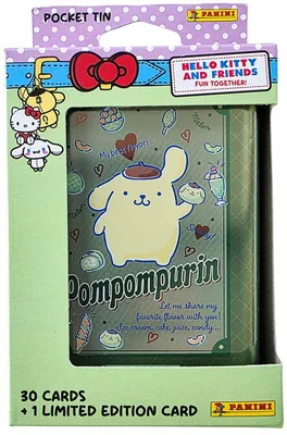 Produktbild von PANINI Sanrio Hello Kitty Friends cards – SMALL POMPOMPURIN TIN – 31 cards