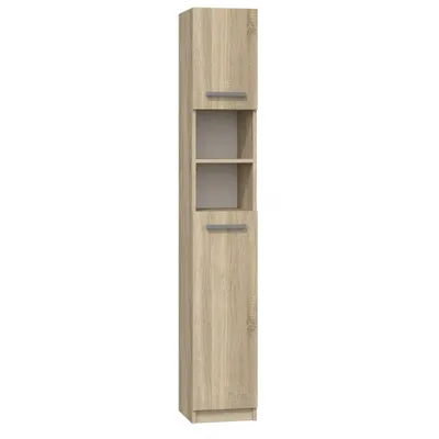 Produktbild von Schmaler Badezimmerschrank JANNO - Sonoma-Eiche