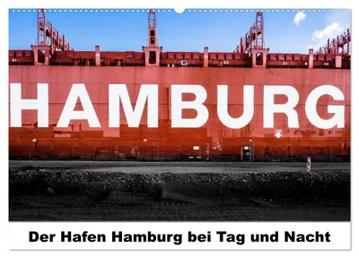 Produktbild von Der Hafen Hamburg bei Tag und Nacht (Wandkalender 2027 DIN A2 quer), CALVENDO Monatskalender