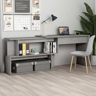 Produktbild von Eckschreibtisch für das Büro in Betongrau