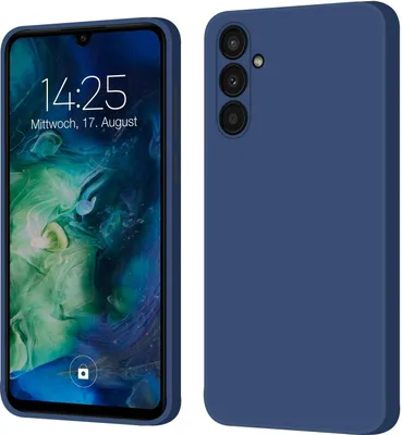 Produktbild von Hülle für Samsung Galaxy A34 5G Case Cover Bumper Silikon Softgrip Schutzhülle Farbe: Blau