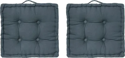 Obrázok produktu pre Eazy Living Vankúš na sedenie 40 x 40 cm Tiago Dark Blue - 2 kusy