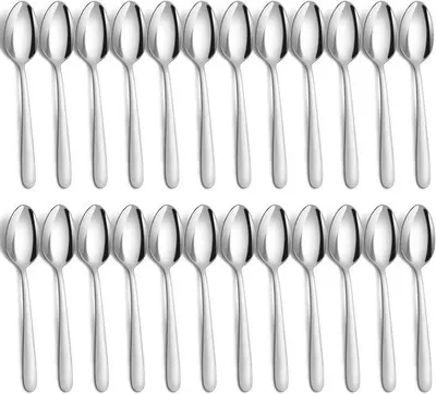 Produktbild von Famanu Suppenlöffel Set 24 Stück - Edelstahl, ergonomisches Design