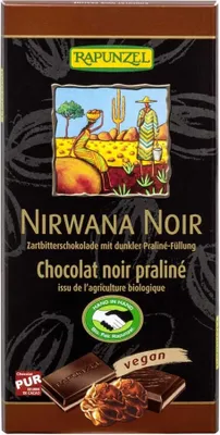 Produktbild von NIRWANAtmavá ČOKOLÁDA S HLUZOVOU NÁPLŇOU 100 g - RAPUNZEL