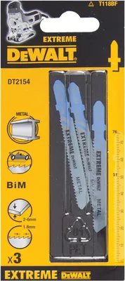 Produktbild von Dewalt DT2154-QZ Stichsägeblatt für Metall 86,5 x 1,7 mm 3 Stück