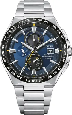 Produktbild von Citizen AT8234-85L Eco-Drive Solar Radio Control hodinky pro muže Titanium Blue