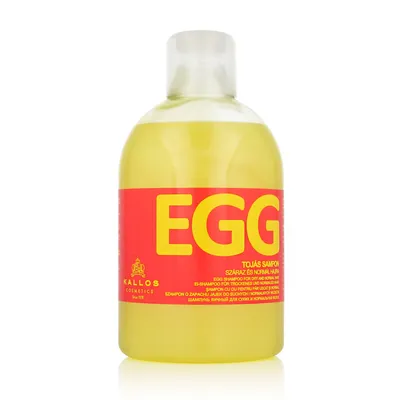 Image de Kallos Egg Shampoo shampoing shampoing nourrissant pour cheveux secs et abîmés 1000 ml
